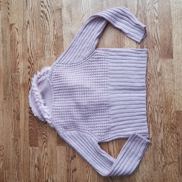 (M) Simply Couture Cozy Knit Long Sleeve Wool Blend Rose Gold Details Cottage - Picture 10 of 10